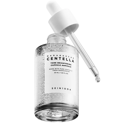Skin1004 Madagascar Centella Tone Brightening Capsule Ampoule – Hydrating Serum with Niacinamide & Centella Asiatica for Radiance & Even Tone, 50ml