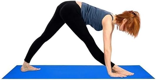 Blue 6MM Non-Slip Yoga Mat | Perfect for Gym, Workout, and Flooring Exercises | Ideal for Men and Women