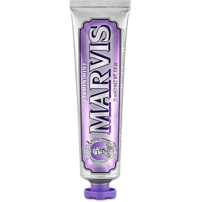 Marvis Whitening Mint Toothpaste 85ml - Freshens Breath, Removes Stains, Whitens Teeth, Prevents Cavities with Floral Notes
