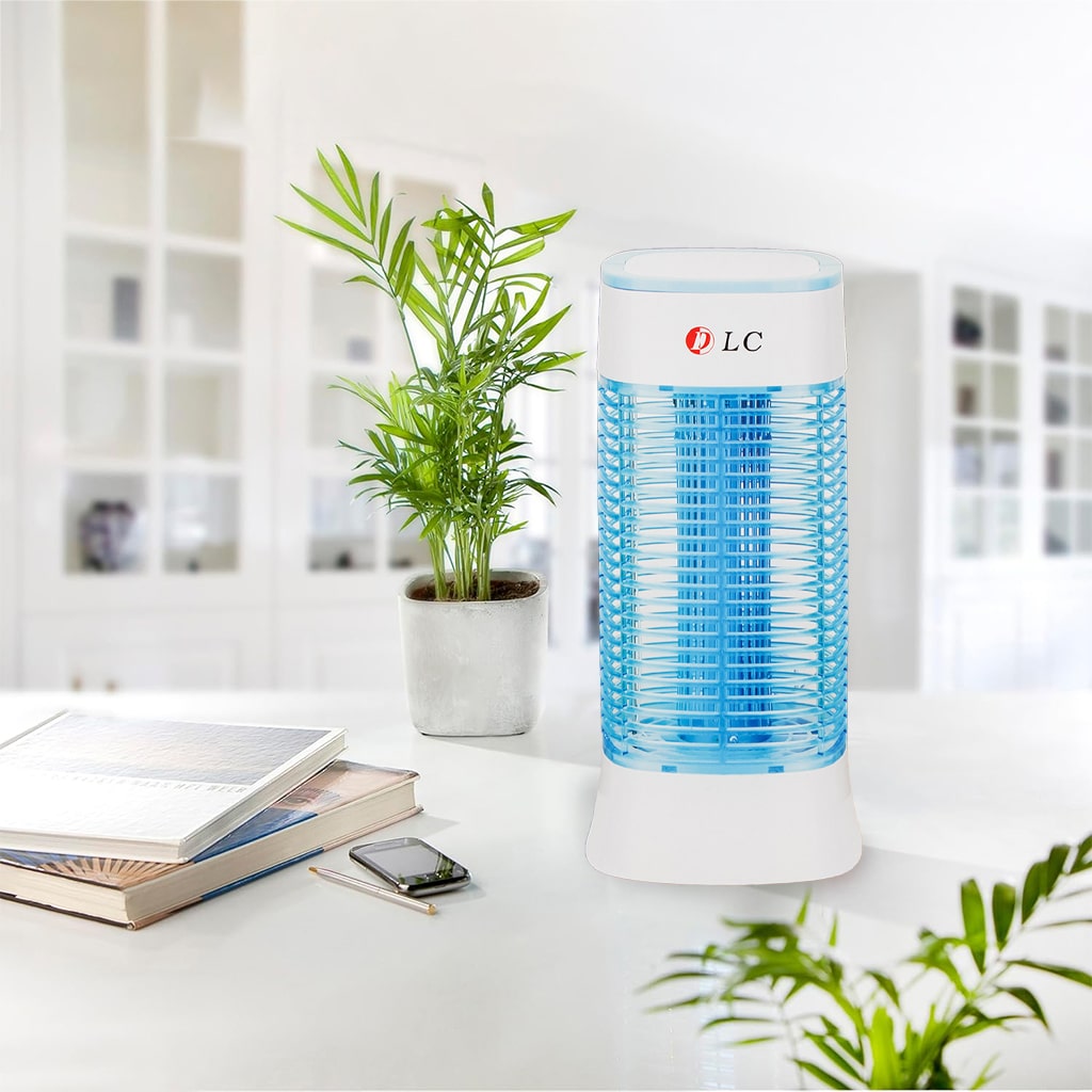 DLC - Electric Mosquito Killer Lamp, Portable handle, detachable tray, safe & effective insect control, UV light + electric grid, Energy-efficient.