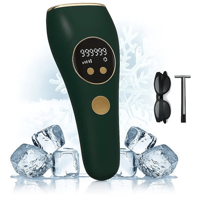 Ice Cold IPL Hair Removal Device with Ice Cooling, 99o,ooo Flashes, Laser Hair Removal, 5 Energy Level, Permanent, Painless, Long lasting Hair Removal, Whole Body at Home for Women and Man.