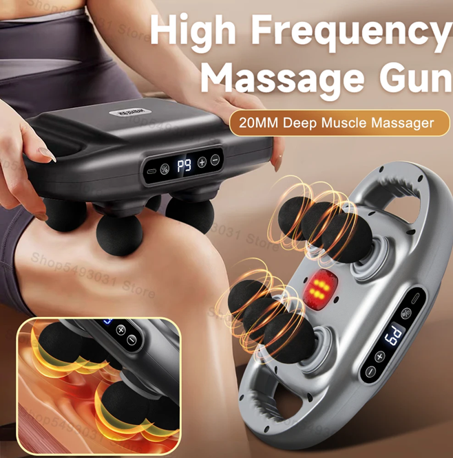 8D Massage Gun (WNK-569), USB RECHARGEABLE, electric Vibration Massage, Deep Muscle Massager, Body Leg Massage Relaxation Treatment, Massage Fitness Tool.