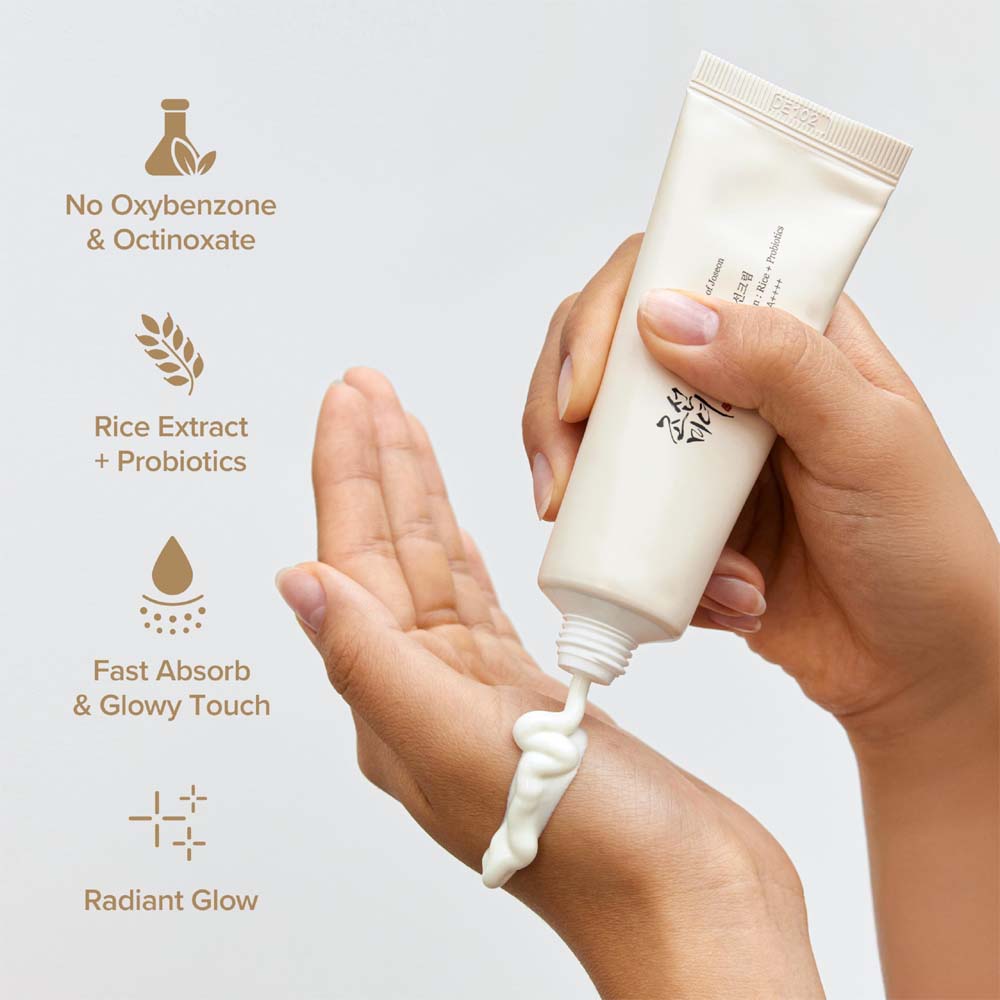 Beauty of Joseon Relief Sun Rice + Probiotics SPF50+ PA++++ – Lightweight Korean Sunscreen with Moisturizing, Brightening & Barrier Support, 50ml