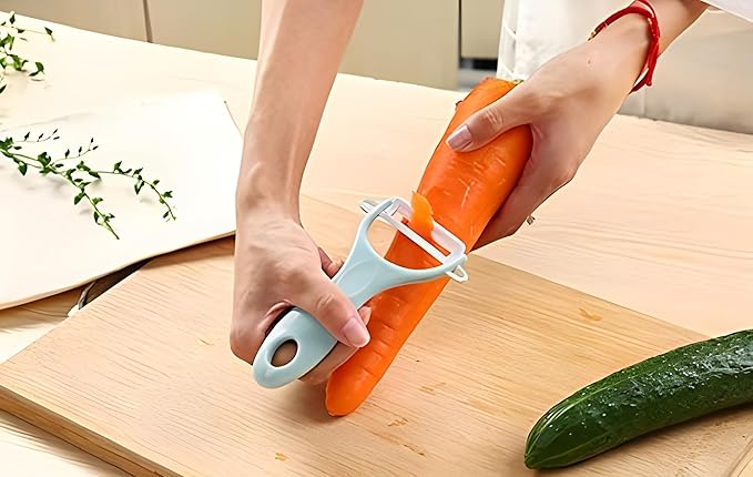 Ceramic Peeler & Sharp 'Y' Paring Knife Set | Assorted Colors | Pack of 6