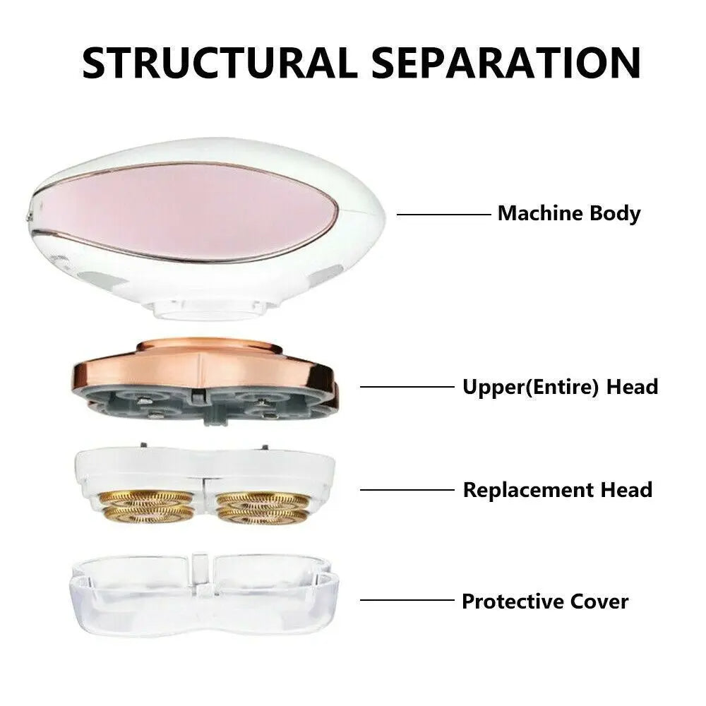 Flawless Legs Women's Hair Remover – Painless, Portable & Rechargeable Wet/Dry Epilator for Silky Smooth Skin (Men & Women)