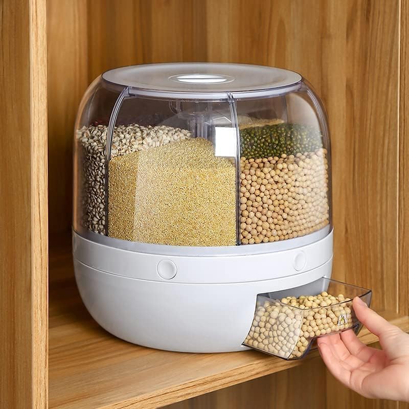 Multifunctional Grain Storage System – Versatile Grain Dispenser and Rice Box with Durable Design
