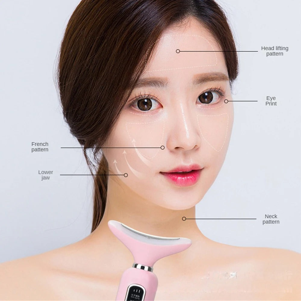 Beauty Products Neck Protection Skin Rejuvenation Lightening Tool – USB Charging Visual Skin Care Massager