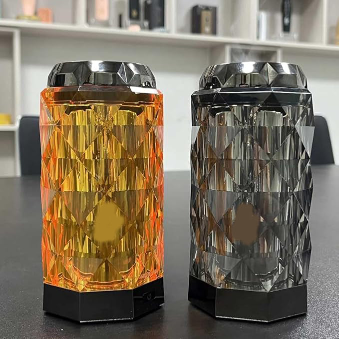 Elegant USB Rechargeable Incense Burner – Portable Oud and Bakhoor Burner for Home, Office, and Car (Orange)