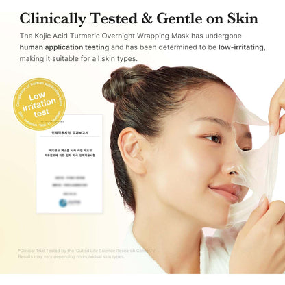 Medicube Turmeric Overnight Wrapping Peel Off Mask. Brightening & nourishing sleep mask for dull, uneven skin tone. 2.53 fl.oz.