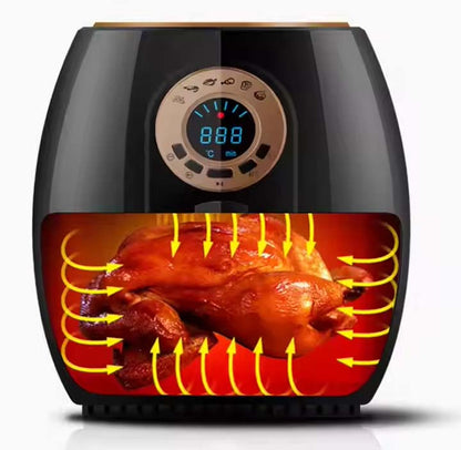 4.5L Digital Air Fryer - Oil-Free Healthy Cooking, 8 Presets, LED Touch Control, 2400W Fast Heating - Perfect for Family Meals
