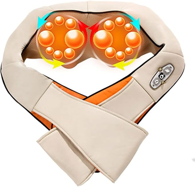 Kneading Electric Pulse Neck and Shoulder Massager | Deep Tissue Relief with Pulse Technology