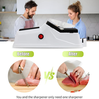 Premium Electric Knife Sharpener – Sturdy, Durable, and Stylish USB-Powered Tool for Safe and Efficient Sharpening