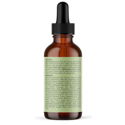 Mielle Organics Rosemary & Mint Hair Oil with Biotin – Strengthens, Moisturizes & Soothes Scalp, Promotes Longer, Healthier Hair (2 Fl Oz)