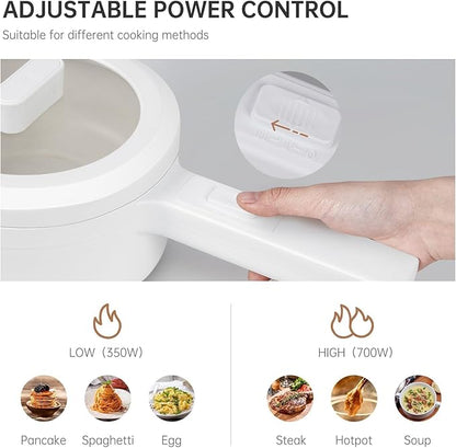 800W Mini Electric Cooker – Portable Hot Pot with Safety Features