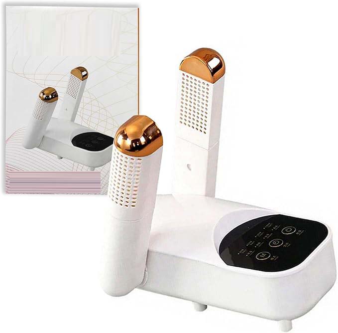 Electric Shoe Dryer with Adjustable Rack & Timer | Multi-Functional Boot Warmer & Glove Dryer for Sweaty Shoes