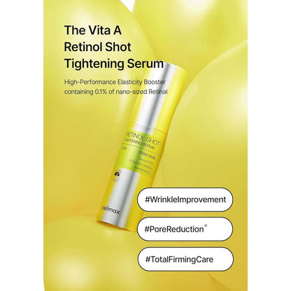 THE VITA-A Retinol Shot Tightening Serum. Potent anti-aging treatment for wrinkles, firmness & skin renewal. 30ml.