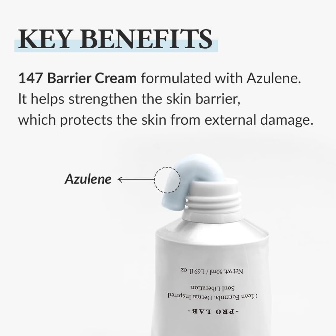 147 Antioxidant Cream - Intensive Moisture Barrier Care for Acne-Prone, Oily & Sensitive Skin, Soothing Relief