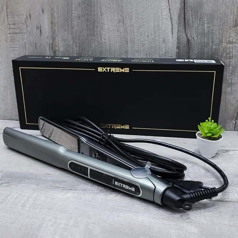 Extreme 480°F Hair Straightener - Professional Titanium Flat Iron with Digital Display & Fast Heat-Up
