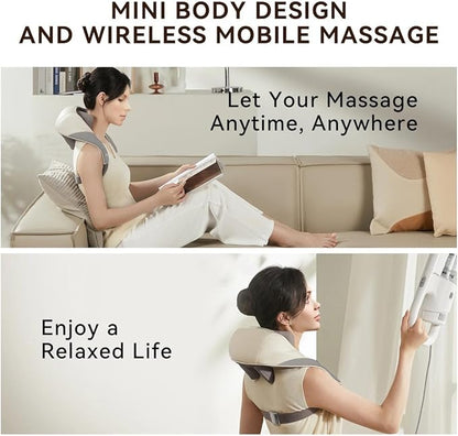 Wireless Back Muscle Relaxing Massage Pillow – Neck and Shoulder Massager for Pain Relief