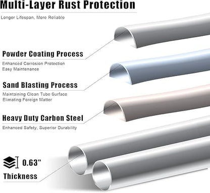 Lightweight Foldable Ladder – Anti-Slip Multi-Position Ladder, Heavy Duty & Sturdy, Compact Design for Home, Kitchen, Pantry, and Office Use, High Capacity