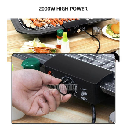 1800W Electric Table Top Grill Griddle – Indoor & Outdoor Cooking