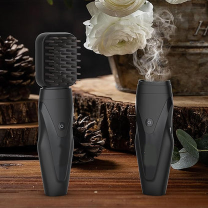 Electric Comb Incense Burner | Oud Arabic Comb Hair Bakhoor Burner for Aromatic Styling | Black