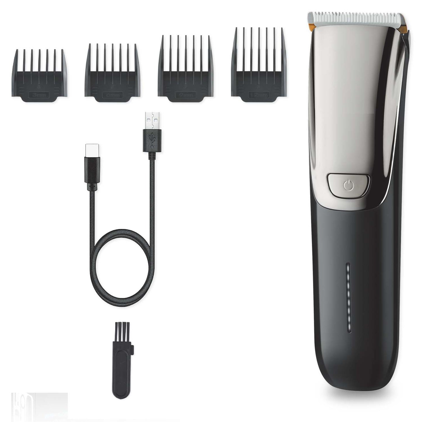 MHT-779 Rechargeable Hair Clipper - Professional Rotary Motor, 300min Runtime, LED Display