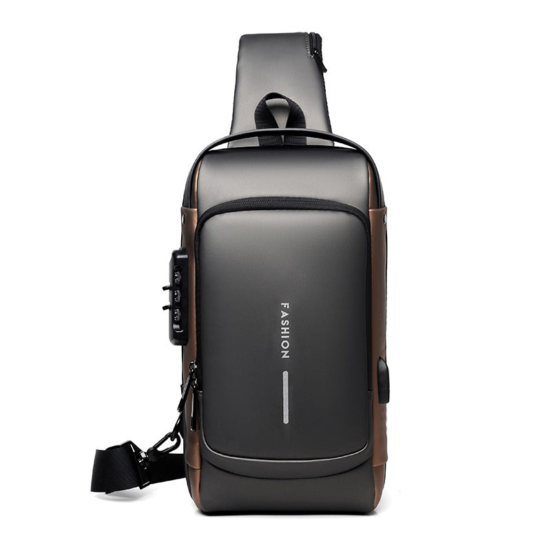 Men's Lightweight Multi-Functional Chest Bag | Fashionable Large Capacity Crossbody Shoulder Bag | Water-Proof Design