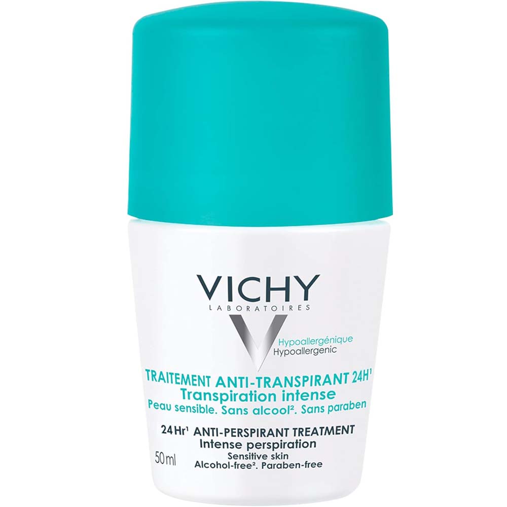 Vichy 48H Anti-Perspirant Deodorant - Intensive Treatment for Long-Lasting Protection & Freshness, 50ml