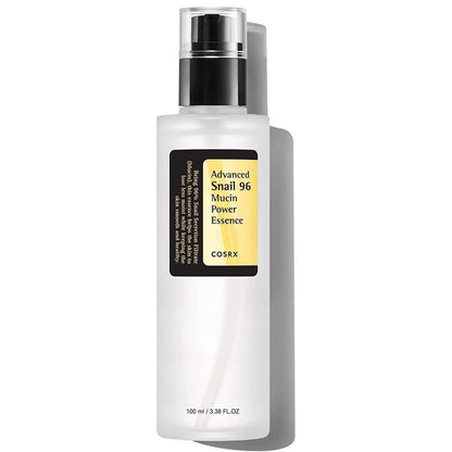 COSRX Advanced Snail 96 Mucin Power Essence. Hydrating & repairing snail secretion filtrate for plump, glowing skin. 100ml.