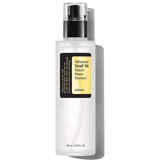 COSRX Advanced Snail 96 Mucin Power Essence. Hydrating & repairing snail secretion filtrate for plump, glowing skin. 100ml.