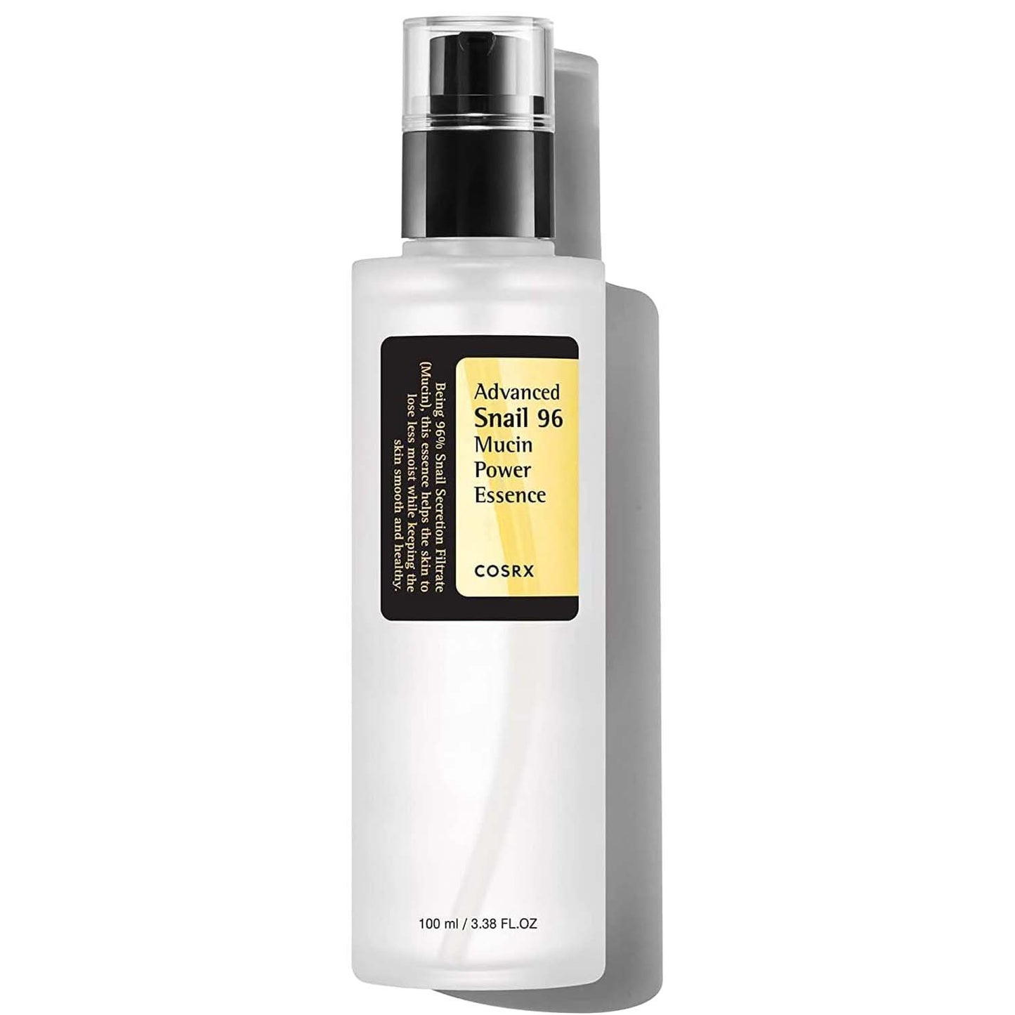 COSRX Advanced Snail 96 Mucin Power Essence. Hydrating & repairing snail secretion filtrate for plump, glowing skin. 100ml.