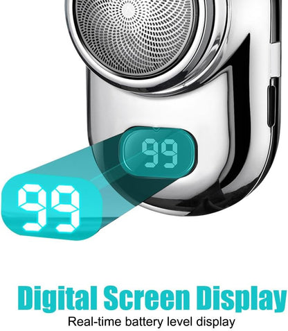 Mini USB-C Shaver with Mirror – Fast, Precise, Travel-Friendly