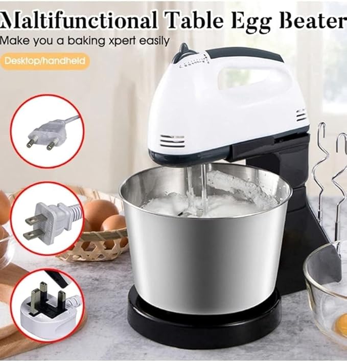 Hand Food Automatic Mixer | 7-Speed Egg Beater | Flour, Bread, Blenders for Cake Baking at Home