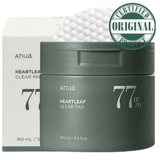 ANUA Heartleaf 77% Soothing Toner Pads. Gentle exfoliating & calming cotton pads for sensitive, troubled skin pads.
