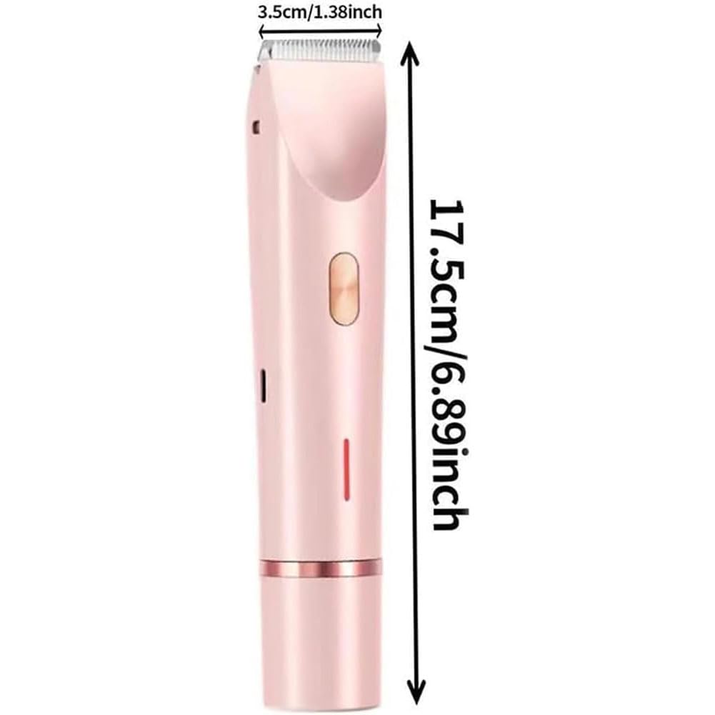 Two-Head 2-in-1 Electric Shaver – Painless Hair Remover for Women, IPX7 Waterproof