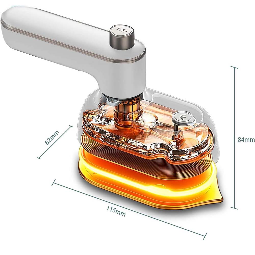 Handheld Steam Iron - 2-in-1 Garment Steamer & Dry Iron, Fast Heating, Rotatable Handle for Home & Travel